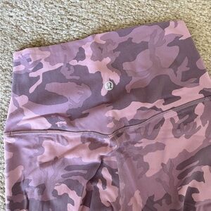 Lululemon Pink & Purple Camouflage Align Leggings